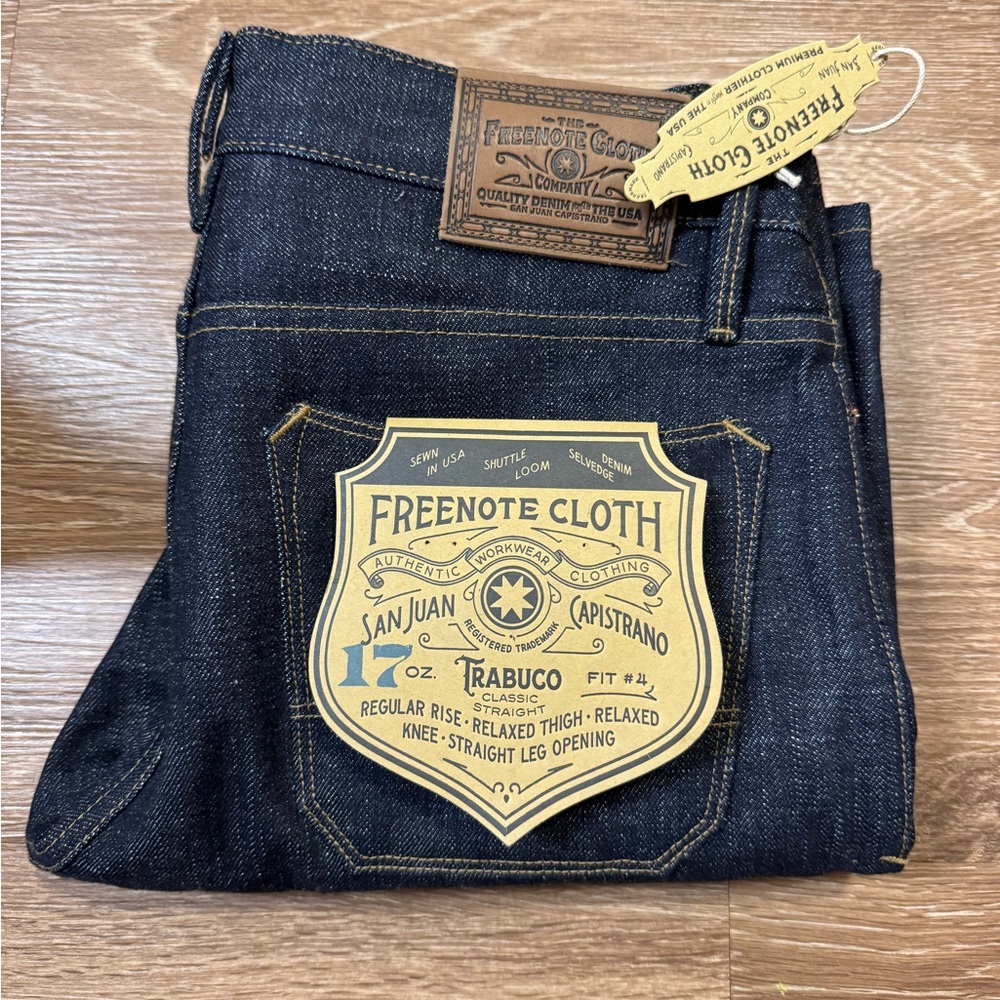 Freenote Cloth trabuco 17oz brand new 31 waist